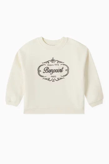 Tonino Logo Embroidered Sweatshirt in Cotton