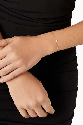 Oula Arabic Letter 'Alef' Bracelet in 18kt Gold