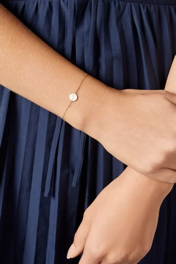 Oula Arabic 'Hob' Coin Bracelet in 18kt Gold