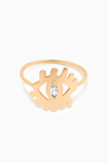 Ya Ein Topaz Ring in 18kt Gold