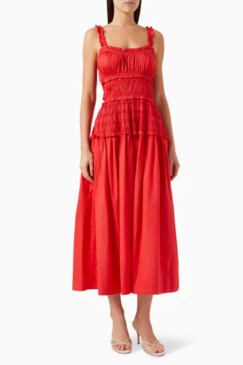 Marianne Midi Dress in Organic-cotton