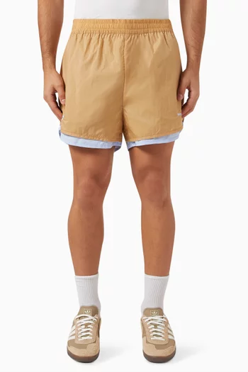 x Wales Bonner Layered Shorts in Nylon