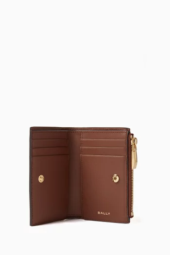 Code Compact Wallet in Leather