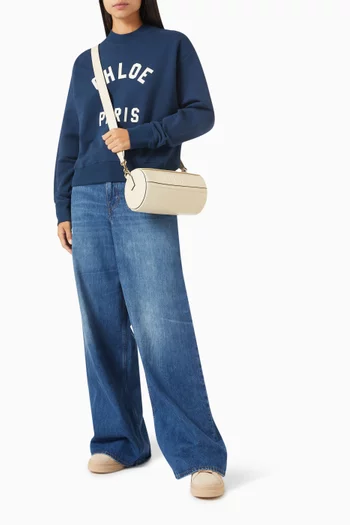 Logo Sweater in Cotton-fleece