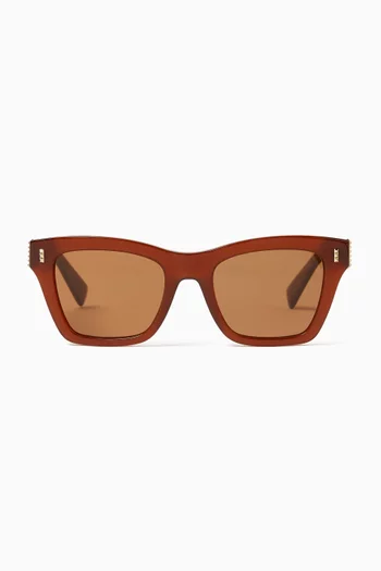 Concerto Square Sunglasses in Acetate