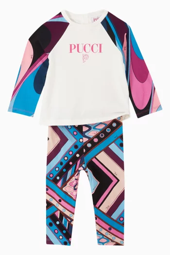 Iride Print T-shirt in Cotton