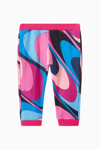 Onde-print Sweatpants in Cotton
