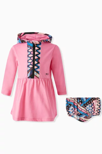 Vivara Print Hooded Dress