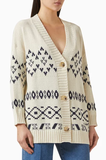 Acacia Cardigan in Cotton-blend Knit