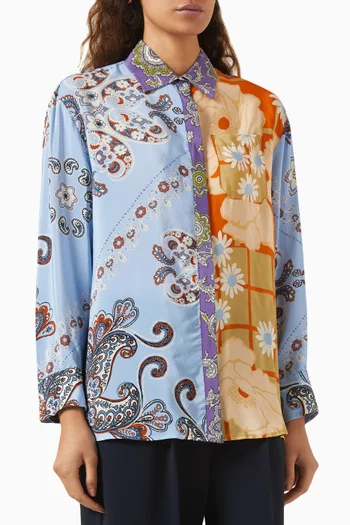Alcazar Printed Shirt in Silk