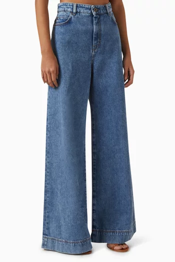 Vega Wide-leg Jeans in Denim