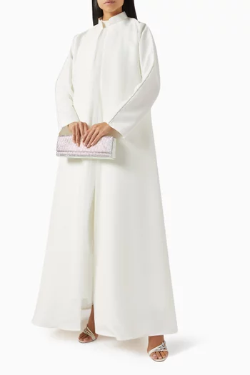 Abaya & Dress Set in Taffeta & Tulle