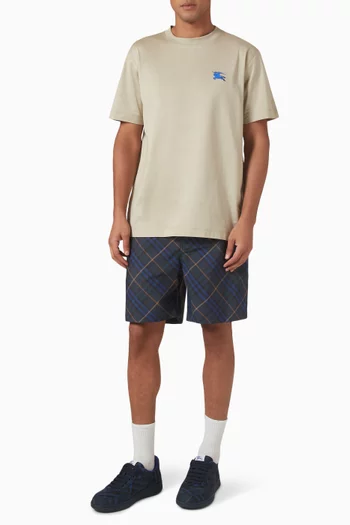 Logo Embroidered T-shirt in Cotton