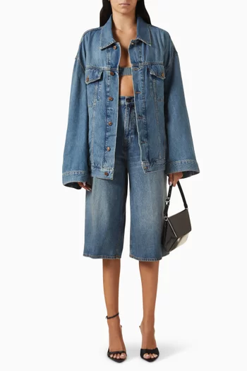 Janet Oversized Jacket in Denim