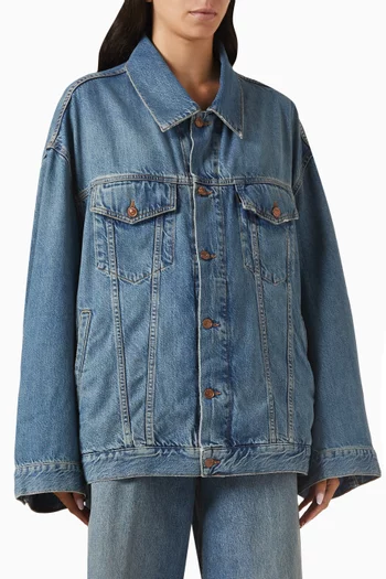 Janet Oversized Jacket in Denim
