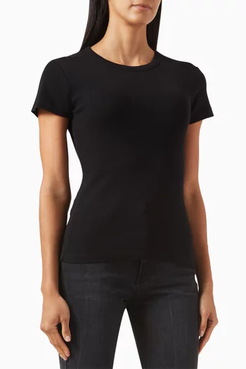 Ruby Ribbed Top in Cotton