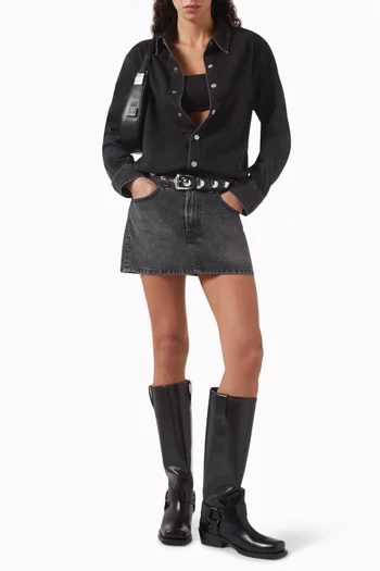Tia Mini Dress in Denim