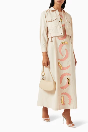 Embroidered Maxi Dress