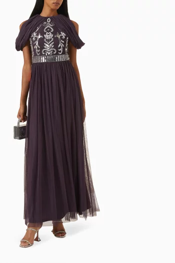 Sequin-embellished Gown