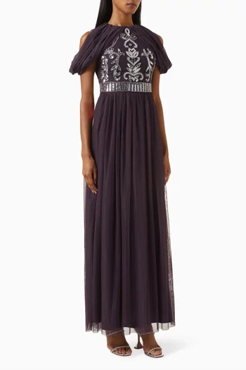Sequin-embellished Gown