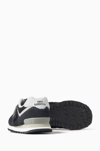 574 Core Hook & Loop Sneakers in Suede & Mesh