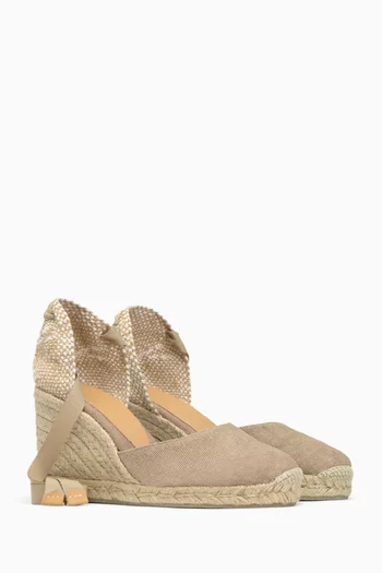 Carina 110 Espadrille Wedge Sandals in Canvas