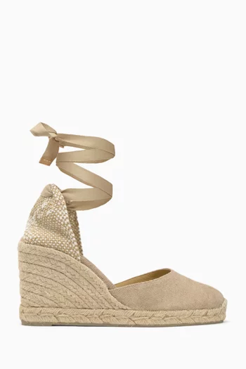 Carina 110 Espadrille Wedge Sandals in Canvas
