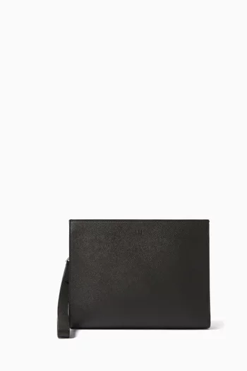 Cadogan Zip Pouch in Leather