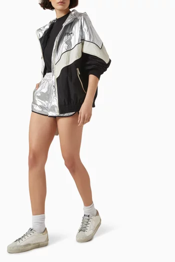 Star Colour-block Windbreaker in Technical Fabric