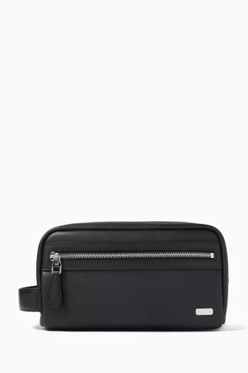 1893 Harness Zipped Pouch in Leather