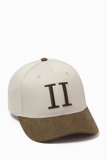 Baseball Contrast Cap in Cotton-blend