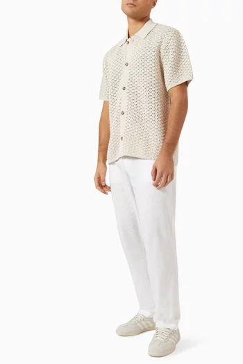 Gideon Shirt in Pointelle knit