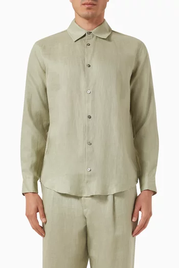 Long-sleeve Shirt in Linen