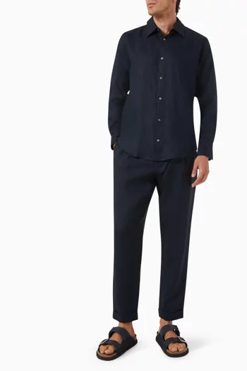Long-sleeve Shirt in Linen