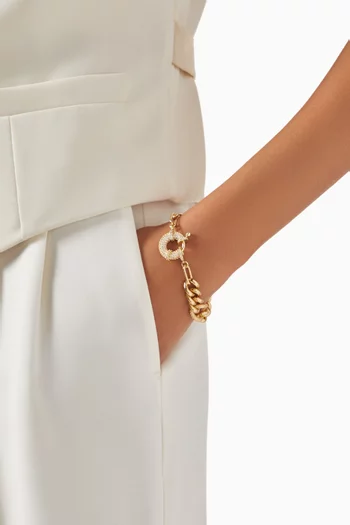 Cosima Crystal Bracelet in 18kt Gold-plating