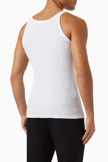 Fine-rib Singlet in Cotton