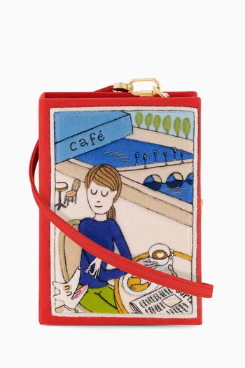 كلاتش بتصميم كتاب لوف باريس حرير ولباد