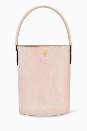 Small Epure Bucket Bag in Leather