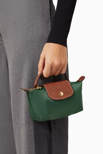 Mini Le Pliage Original Clutch in Canvas