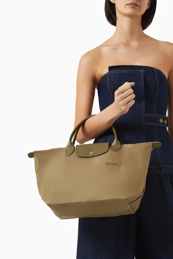 حقيبة يد متوسطة قنب معاد تدويره من مجموعة لو بلياج