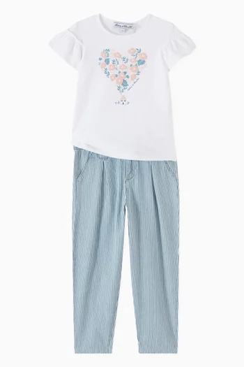 Striped Pants in Cotton