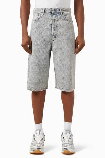 Camouflage-print Shorts