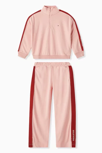 Side-Tape Sweatpants in Viscose-blend