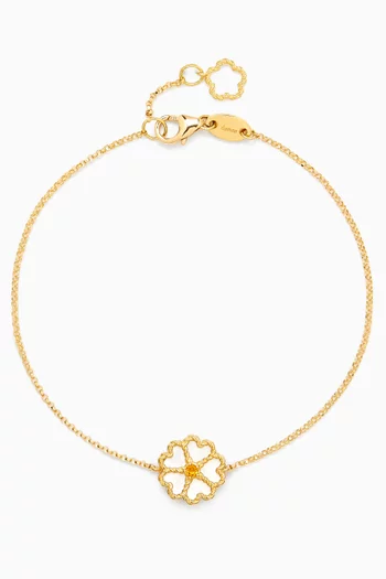 سوار فرفشة بيتالي ديل ماري مزين بعرق لؤلؤ وسترين ذهب عيار 18