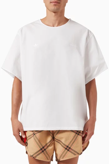 x Wales Bonner Sweat T-shirt in Cotton Poplin