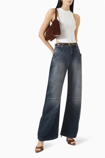 Curve Rib Tank Top in Cotton Blend