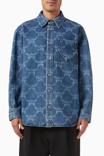 Monogram Shirt in Denim