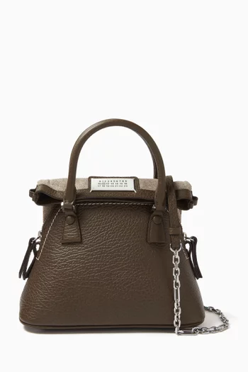 Mini 5AC Top-handle Bag in Leather
