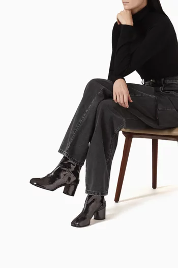 Tabi 60 Mirror Boots in Leather