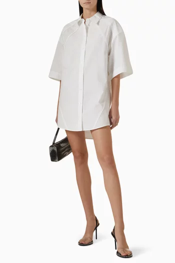 Oversized Shirt Dress in Cotton